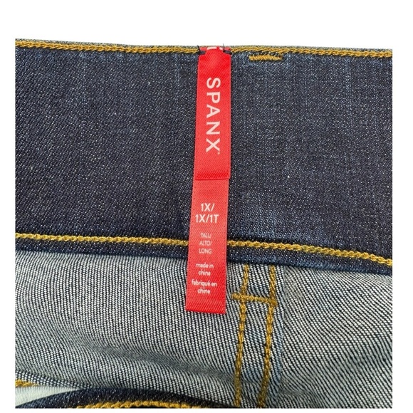 Spanx EveryWear Flare Midnight Shade High Rise Long Jeans - Picture 7 of 13